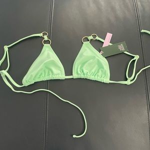 Mint green bikini top full coverage